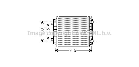 AI2336 AVA QUALITY COOLING Радиатор, охлаждение двигателя