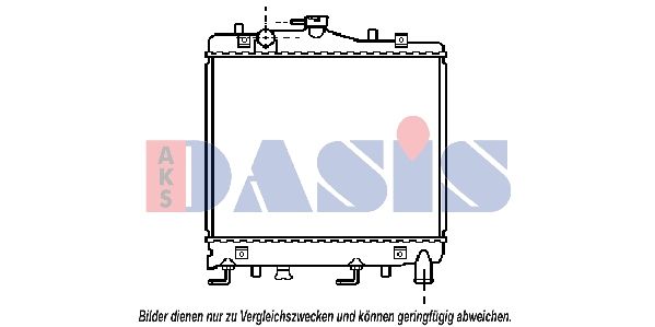 110460N AKS DASIS Радиатор, охлаждение двигателя