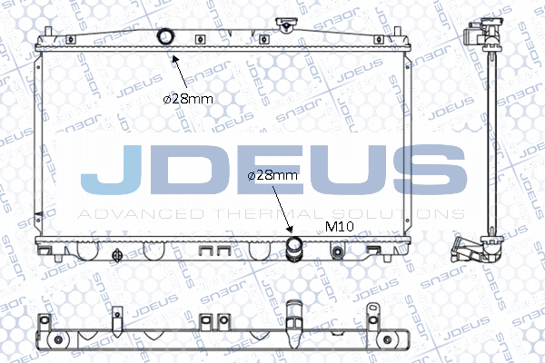 013M38 JDEUS Радиатор, охлаждение двигателя