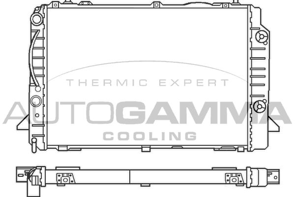 100053 AUTOGAMMA Радиатор, охлаждение двигателя