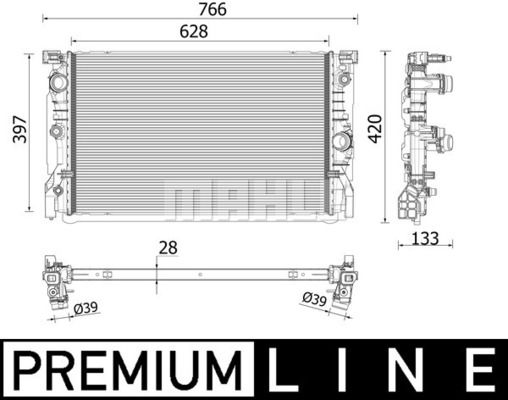 WG2183185 WILMINK GROUP Радиатор, охлаждение двигателя