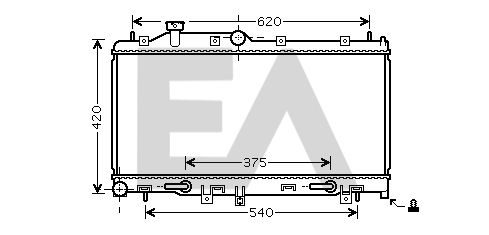 31R68034 EACLIMA Радиатор, охлаждение двигателя