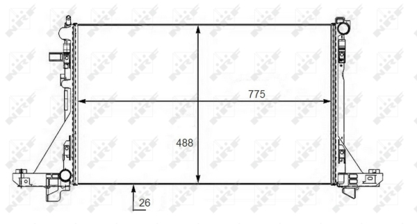 WG1723432 WILMINK GROUP Радиатор, охлаждение двигателя