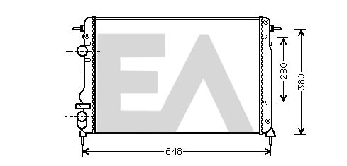 31R60137 EACLIMA Радиатор, охлаждение двигателя