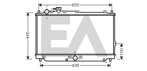 31R36035 EACLIMA Радиатор, охлаждение двигателя