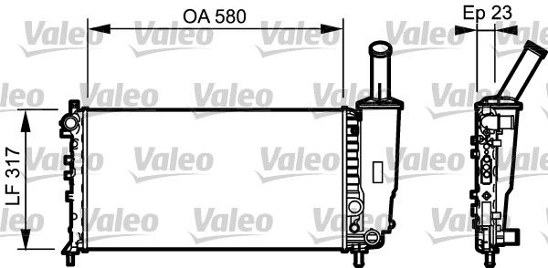 732923 VALEO Радиатор, охлаждение двигателя