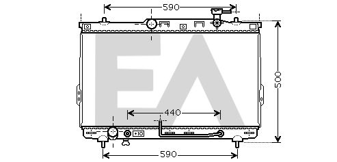 31R28136 EACLIMA Радиатор, охлаждение двигателя