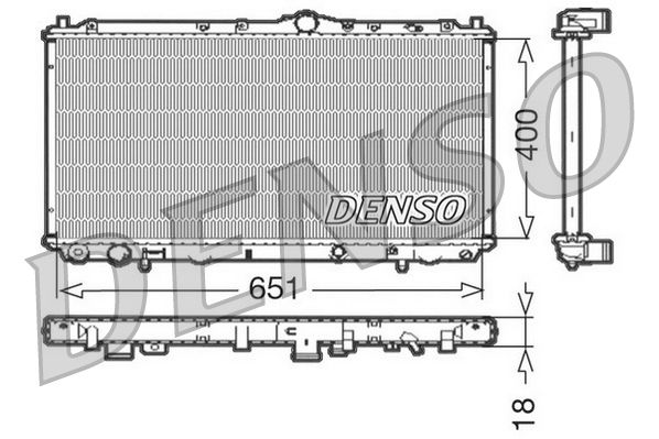 DRM33061 DENSO Радиатор, охлаждение двигателя