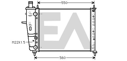 31R25088 EACLIMA Радиатор, охлаждение двигателя