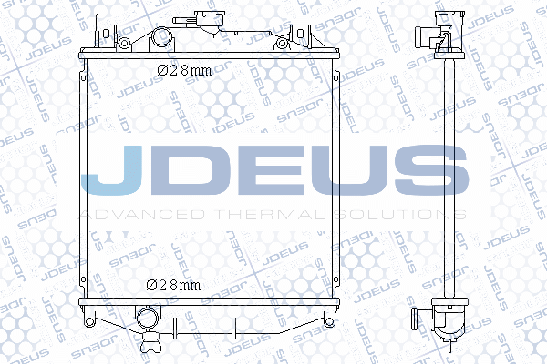 042M05 JDEUS Радиатор, охлаждение двигателя