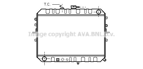 MZ2045 AVA QUALITY COOLING Радиатор, охлаждение двигателя