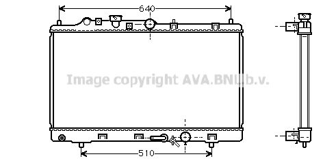 MZ2154 AVA QUALITY COOLING Радиатор, охлаждение двигателя