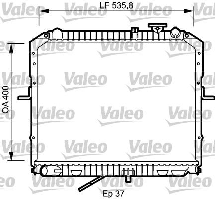 734990 VALEO Радиатор, охлаждение двигателя