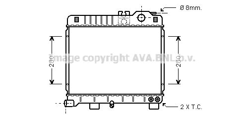 BW2151 AVA QUALITY COOLING Радиатор, охлаждение двигателя