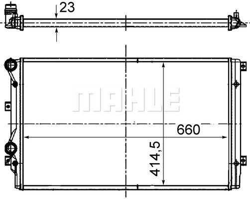 CR1315000S MAHLE Радиатор, охлаждение двигателя