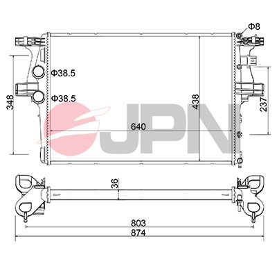 60C9024JPN JPN Радиатор, охлаждение двигателя