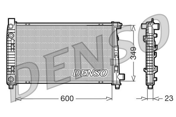 DRM17102 DENSO Радиатор, охлаждение двигателя