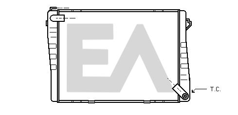 31R07017 EACLIMA Радиатор, охлаждение двигателя