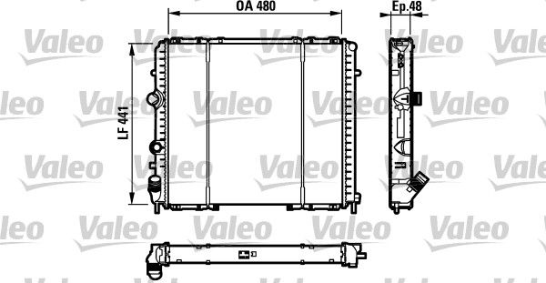 732072 VALEO Радиатор, охлаждение двигателя