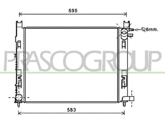 DA226R003 PRASCO Радиатор, охлаждение двигателя