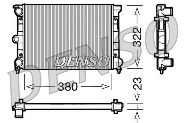 DRM32032 DENSO Радиатор, охлаждение двигателя