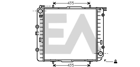 31R50023 EACLIMA Радиатор, охлаждение двигателя