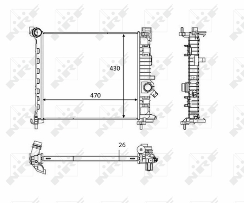 WG1723424 WILMINK GROUP Радиатор, охлаждение двигателя