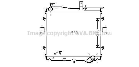 KA2024 AVA QUALITY COOLING Радиатор, охлаждение двигателя