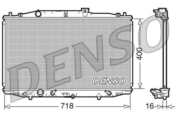 DRM40024 DENSO Радиатор, охлаждение двигателя