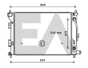 31R28105 EACLIMA Радиатор, охлаждение двигателя