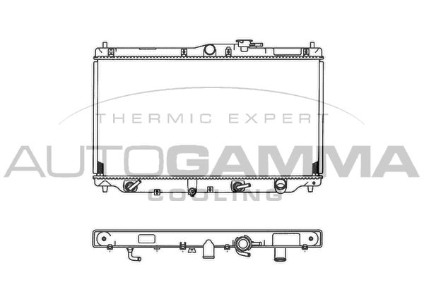 101993 AUTOGAMMA Радиатор, охлаждение двигателя