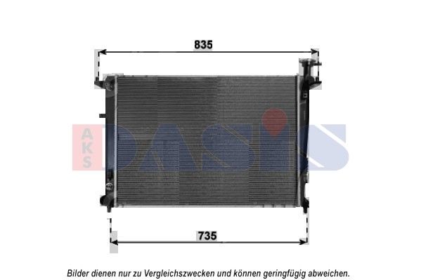 510166N AKS DASIS Радиатор, охлаждение двигателя
