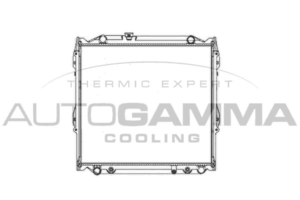 102368 AUTOGAMMA Радиатор, охлаждение двигателя