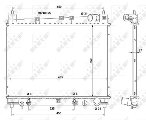 WG1722143 WILMINK GROUP Радиатор, охлаждение двигателя