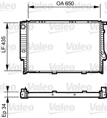 731523 VALEO Радиатор, охлаждение двигателя