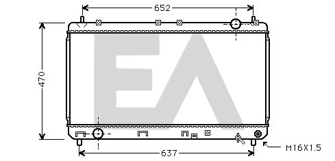 31R71122 EACLIMA Радиатор, охлаждение двигателя