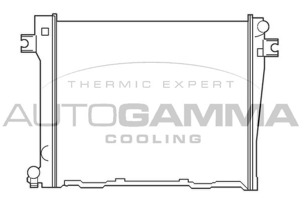 100098 AUTOGAMMA Радиатор, охлаждение двигателя