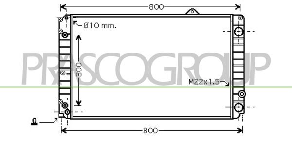 AD060R006 PRASCO Радиатор, охлаждение двигателя