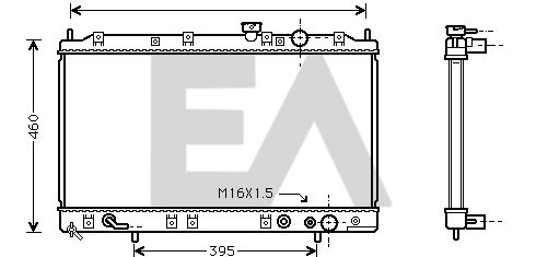 31R51061 EACLIMA Радиатор, охлаждение двигателя