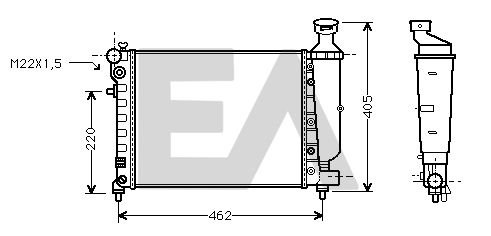 31R55062 EACLIMA Радиатор, охлаждение двигателя