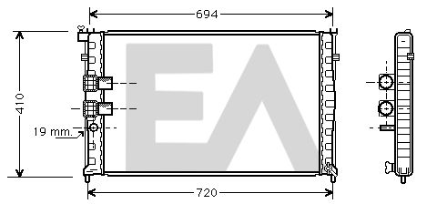 31R55036 EACLIMA Радиатор, охлаждение двигателя