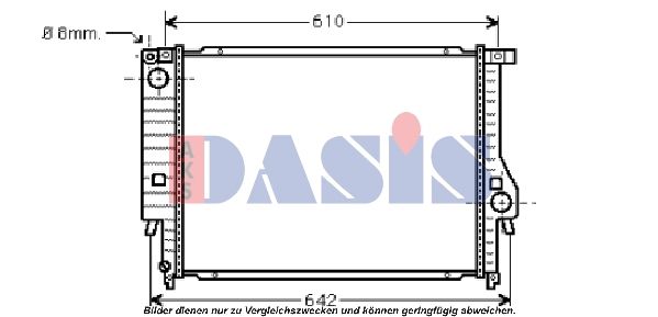 050007N AKS DASIS Радиатор, охлаждение двигателя