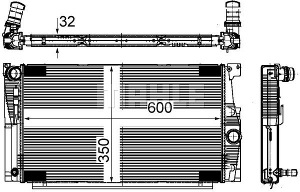 CR775000S MAHLE Радиатор, охлаждение двигателя