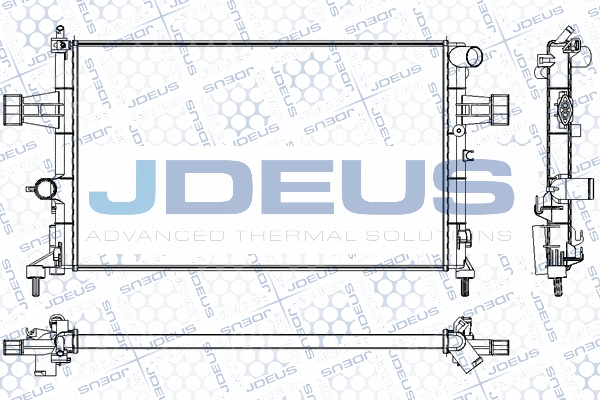 RA0200770 JDEUS Радиатор, охлаждение двигателя