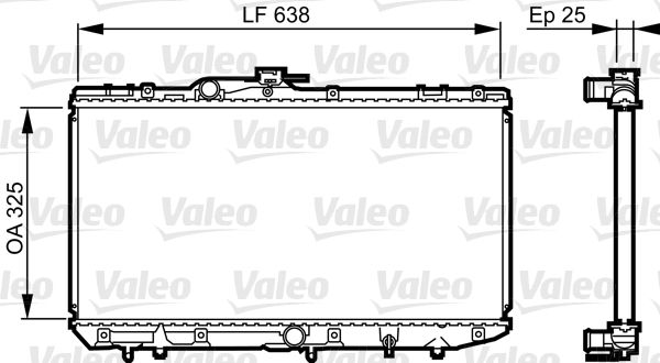 731688 VALEO Радиатор, охлаждение двигателя