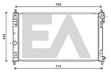 31R12040 EACLIMA Радиатор, охлаждение двигателя