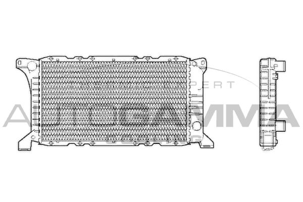 102531 AUTOGAMMA Радиатор, охлаждение двигателя