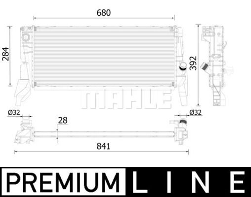 CR2313000P MAHLE Радиатор, охлаждение двигателя