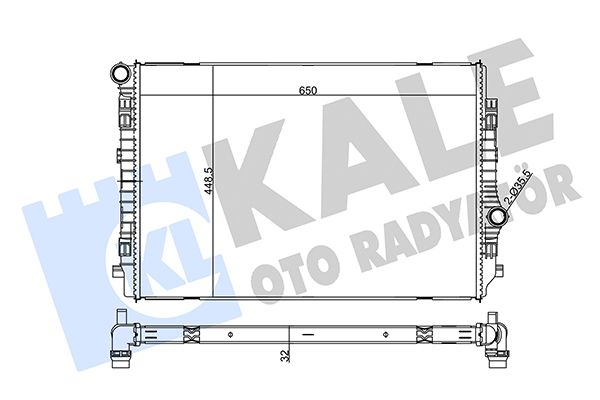 355535 KALE OTO RADYATÖR Радиатор, охлаждение двигателя