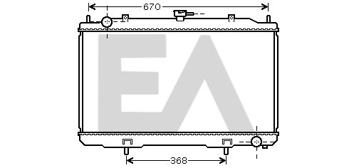 31R18127 EACLIMA Радиатор, охлаждение двигателя